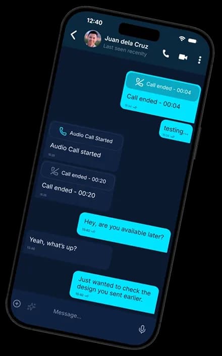 Sync secure chat